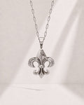 Silver Ancient Monarchy Fleur-de-Lis Pendant
